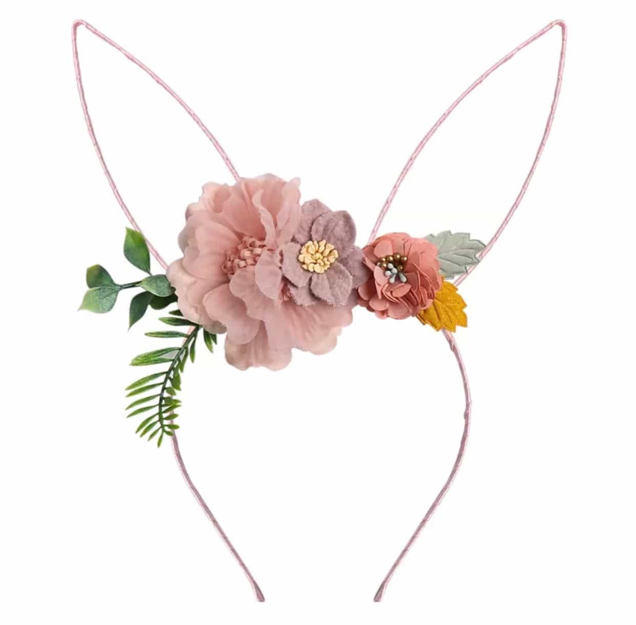 Bunny ears Floral Headband-All-Times-Gifts