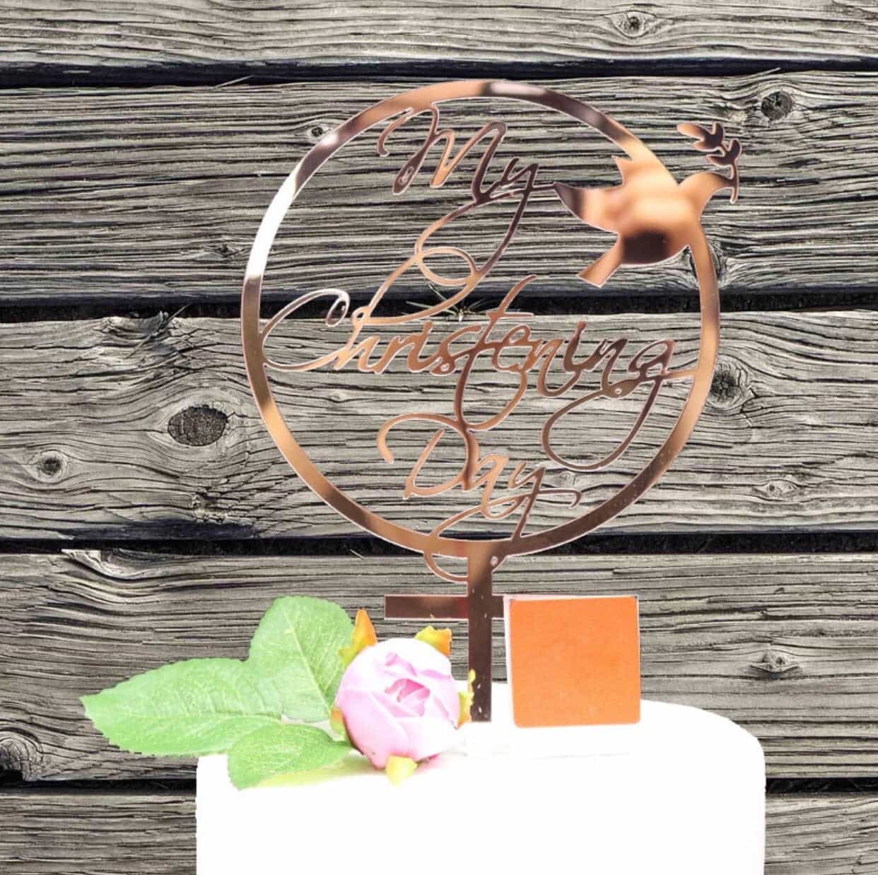 Christening Cake Topper-Cake Topper-All-Times-Gifts