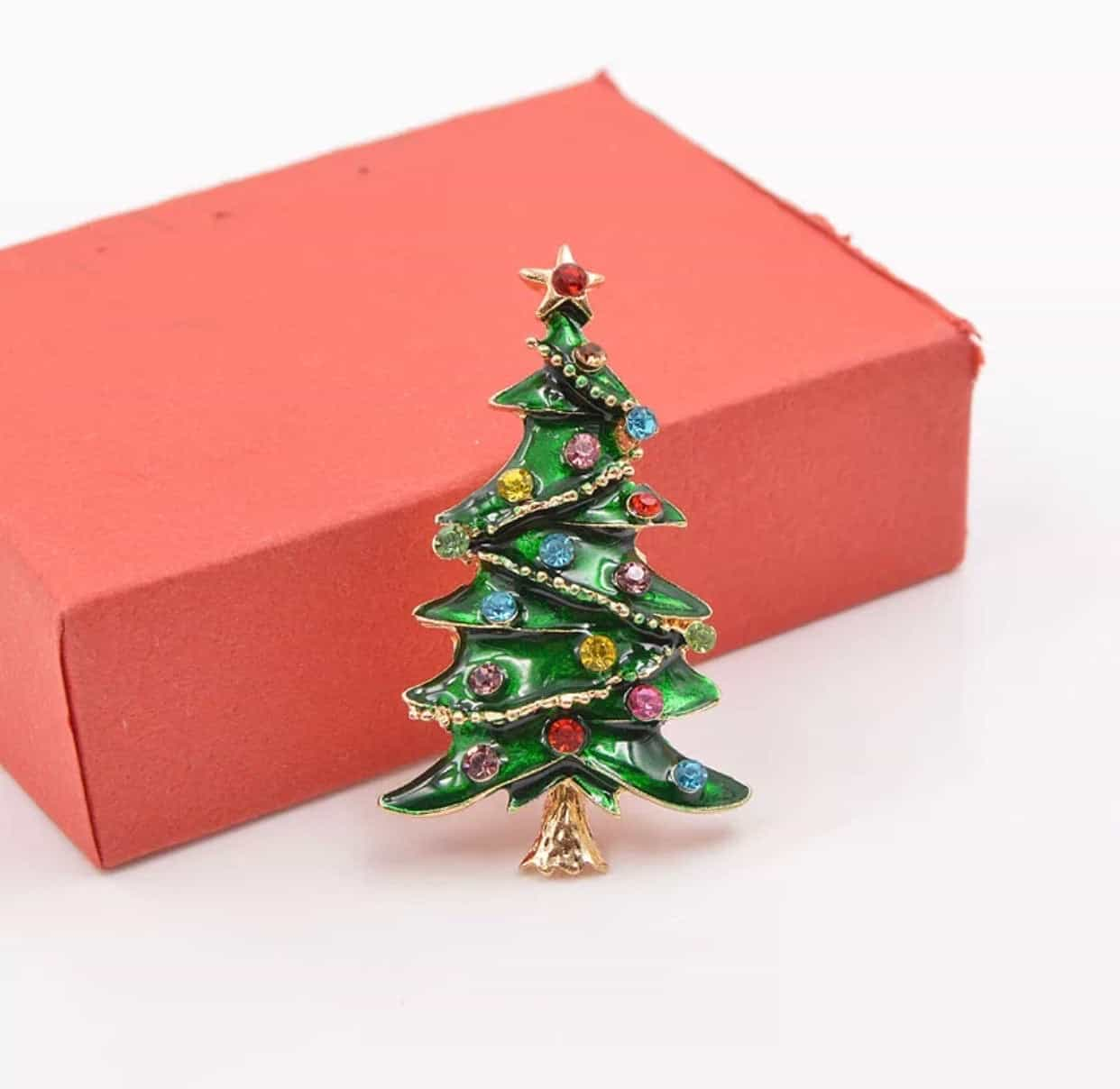 Christmas deals tree brooch