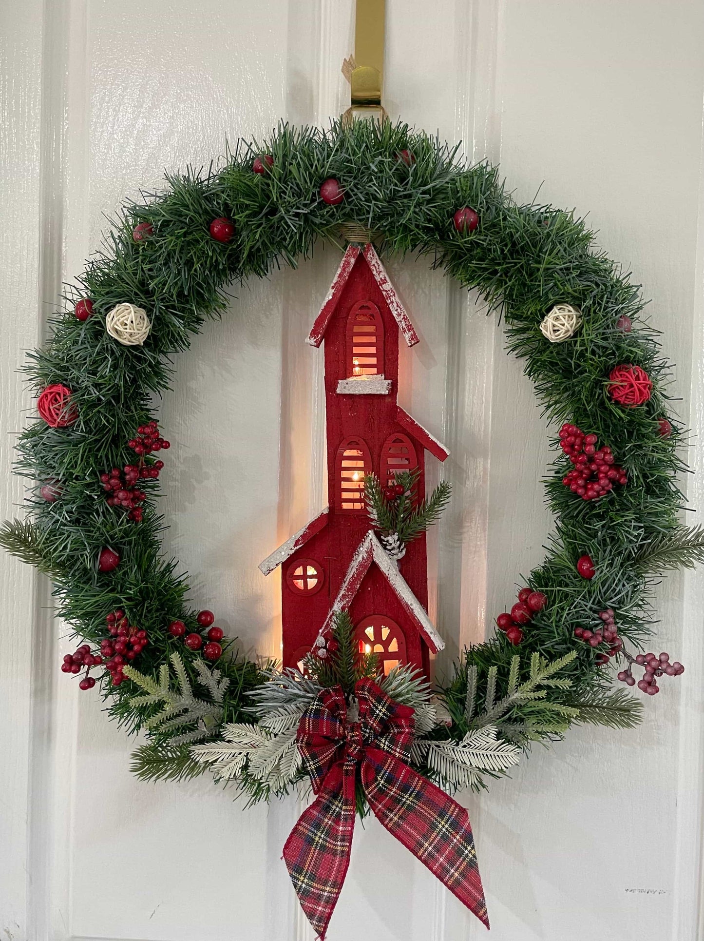 Christmas Light Up Wreath-All-Times-Gifts