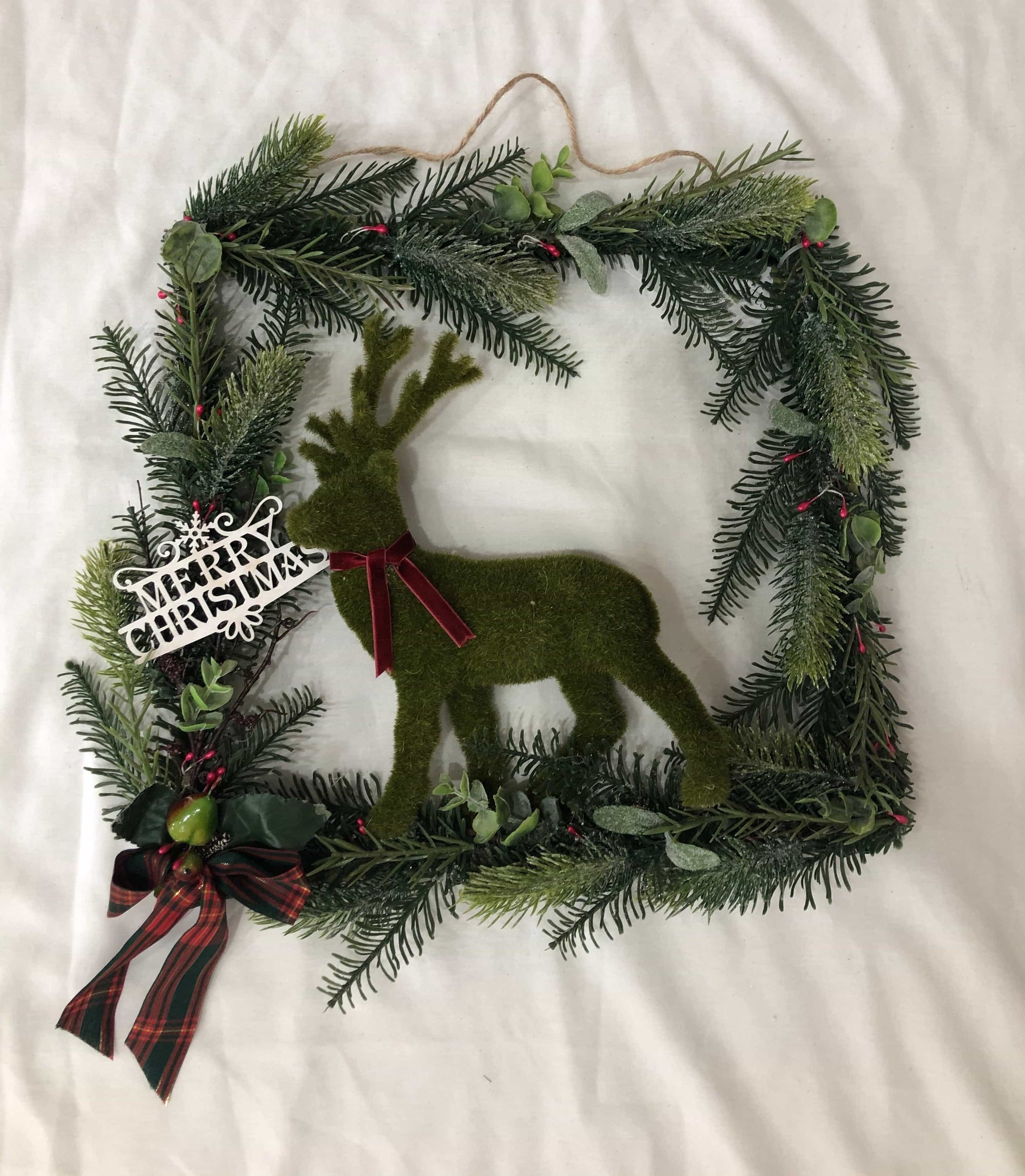 Christmas square wreath-All-Times-Gifts