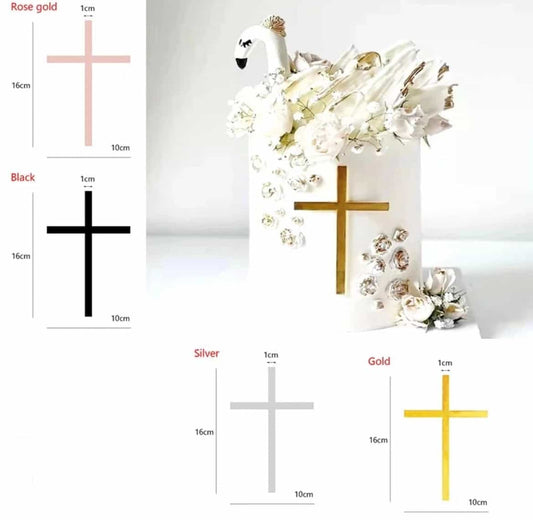 Cross Cake Toppers-Cake Topper-All-Times-Gifts