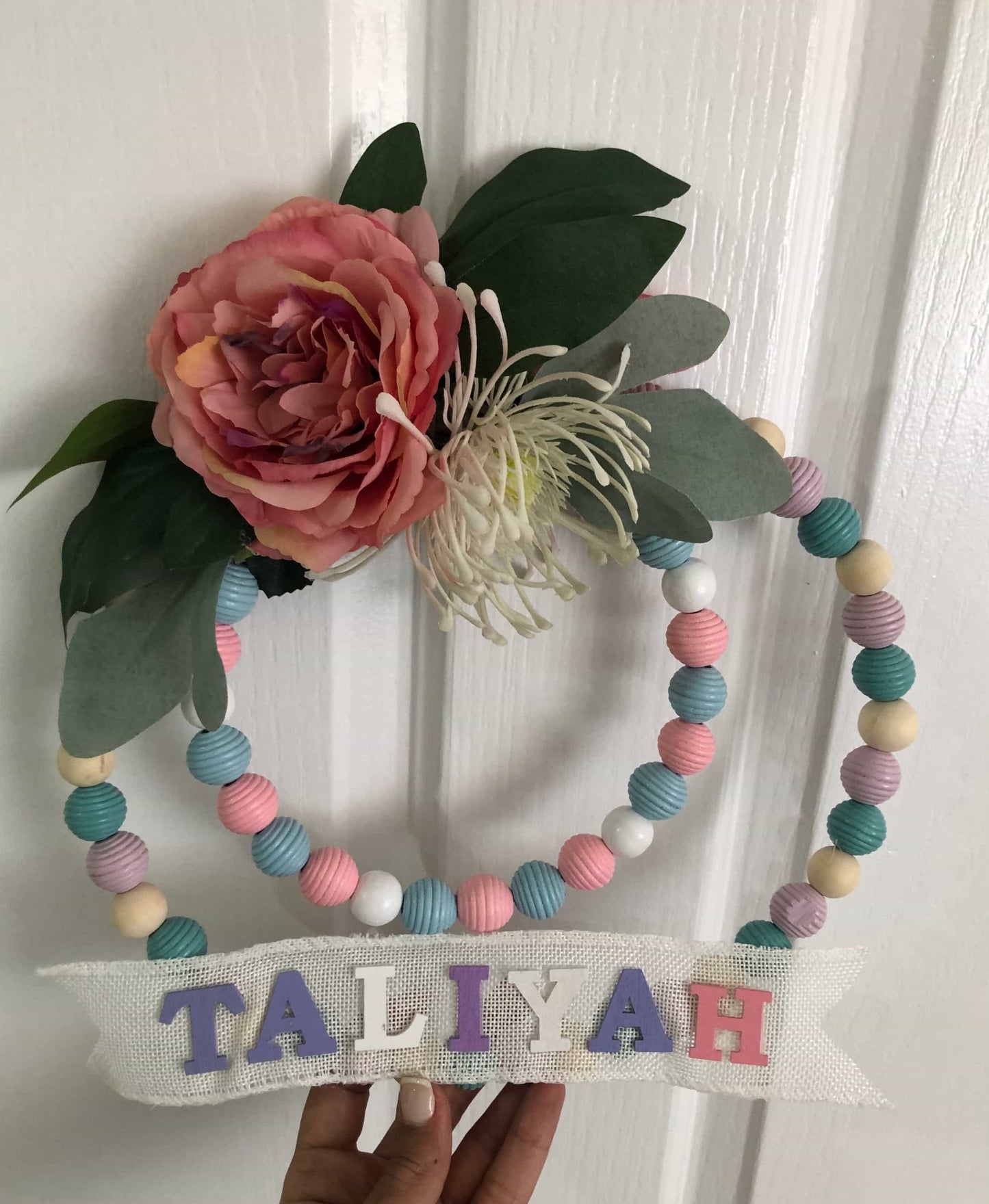 Double Golden Floral Hoop-Personalised Hoops-All-Times-Gifts