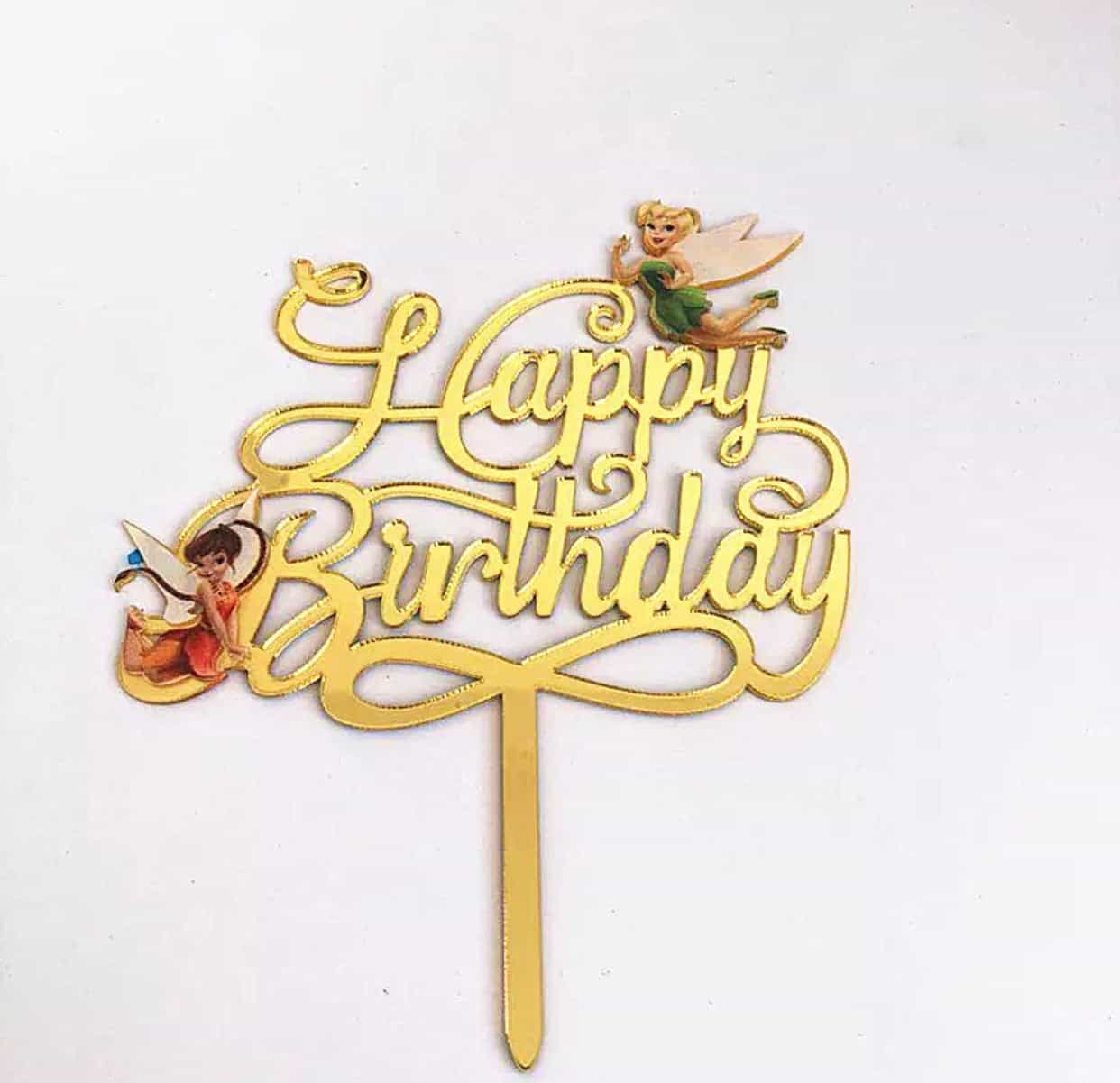 Fairy Birthday Cake Topper-Cake Topper-All-Times-Gifts