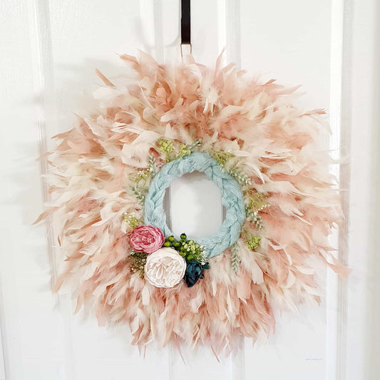 Feather Wreath Open Centre-All-Times-Gifts