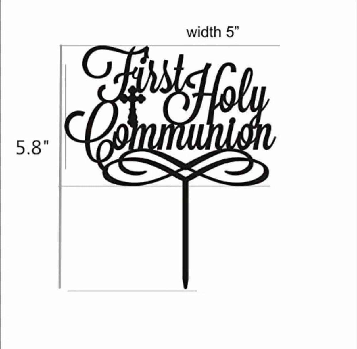 First Holy Communion Cake Topper-Cake Topper-All-Times-Gifts
