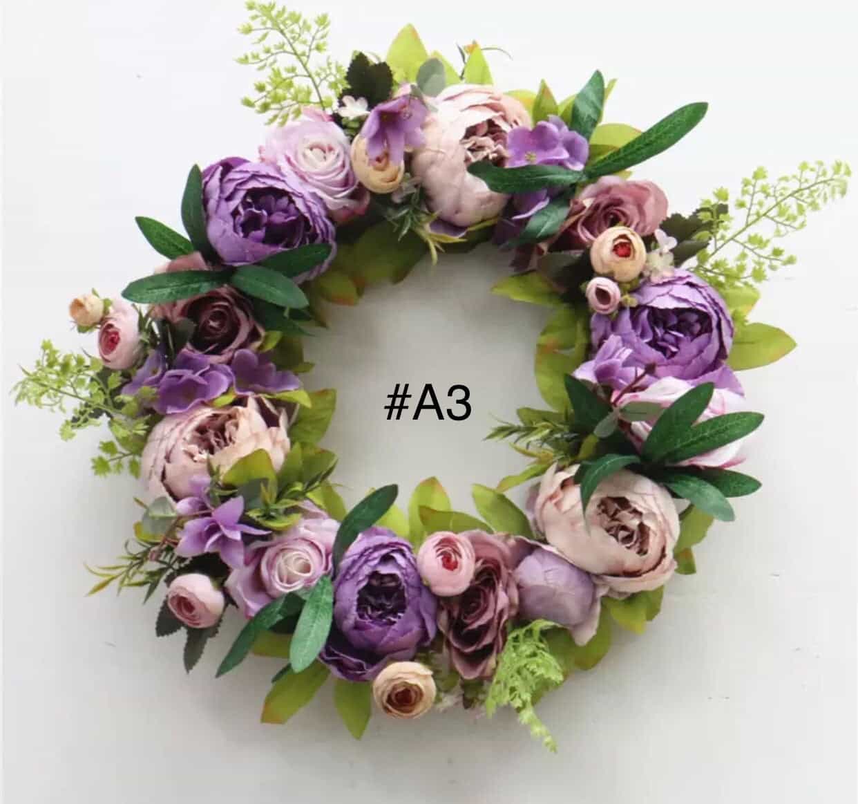 Floral Vine Grapes Wreath Garland-All-Times-Gifts