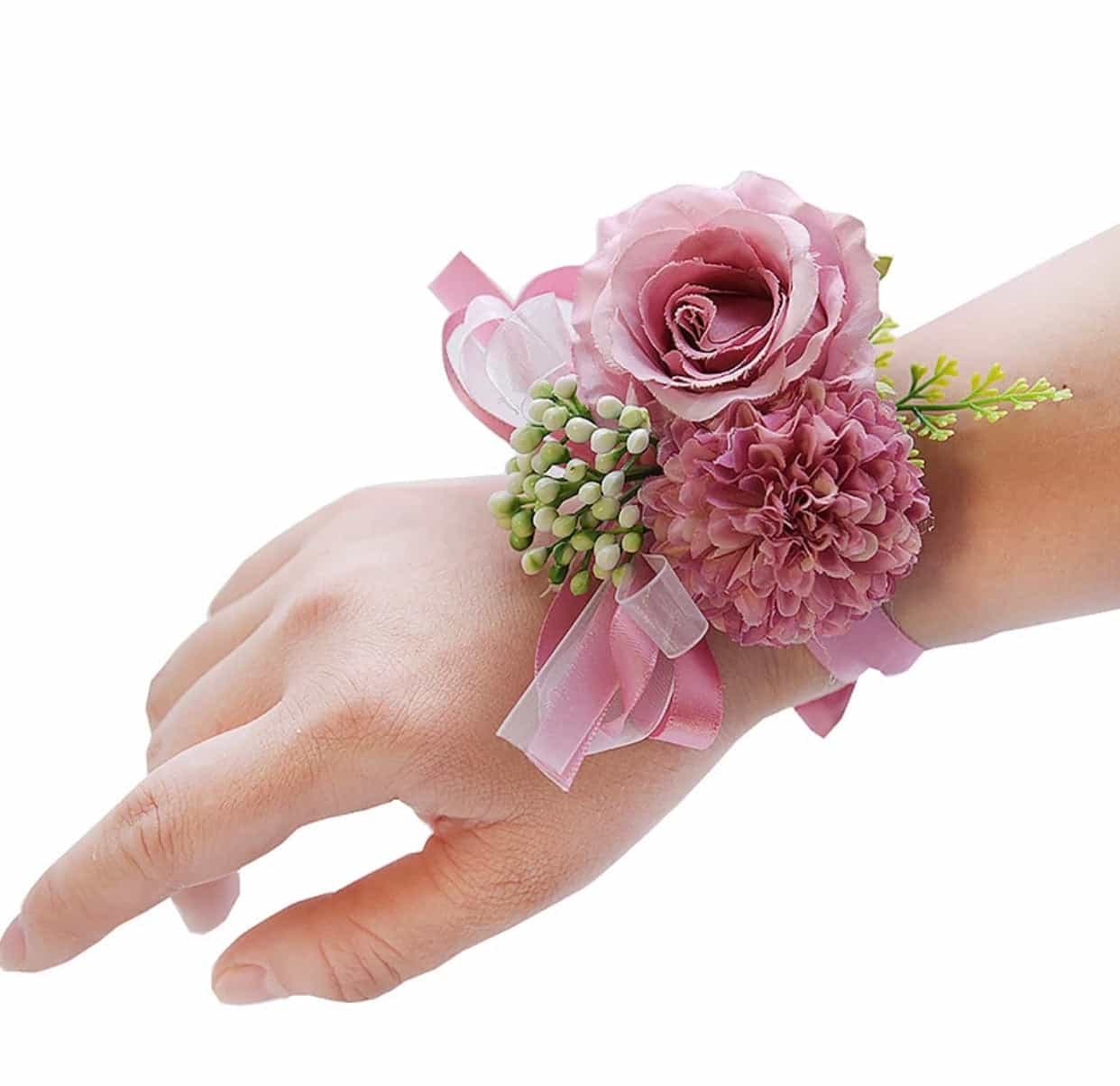 Ribbon Floral Bracelet Corsage-Event-All-Times-Gifts