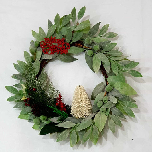 Green olive leave wreath-All-Times-Gifts