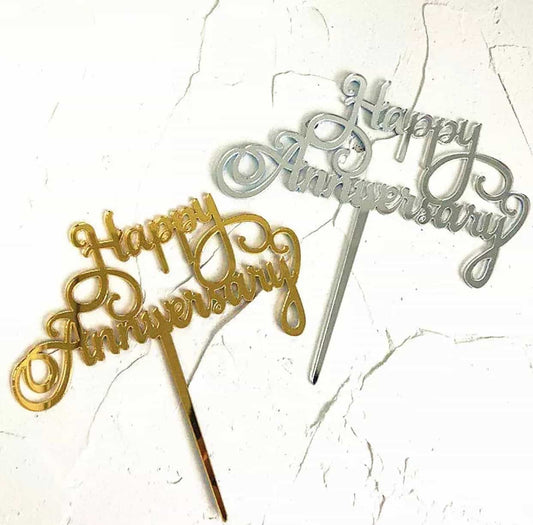 Anniversary Cake Topper-Cake Topper-All-Times-Gifts