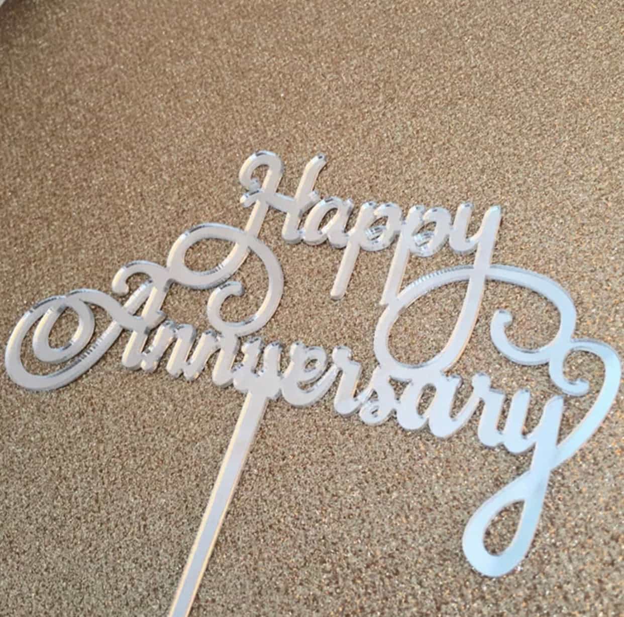 Anniversary Cake Topper-Cake Topper-All-Times-Gifts