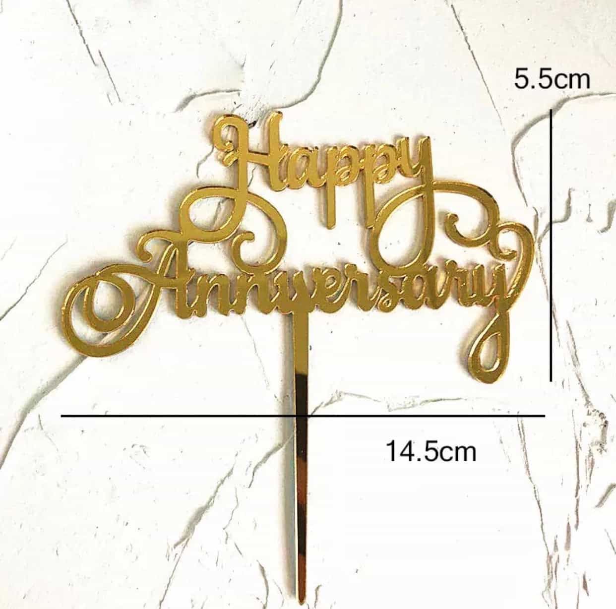 Anniversary Cake Topper-Cake Topper-All-Times-Gifts