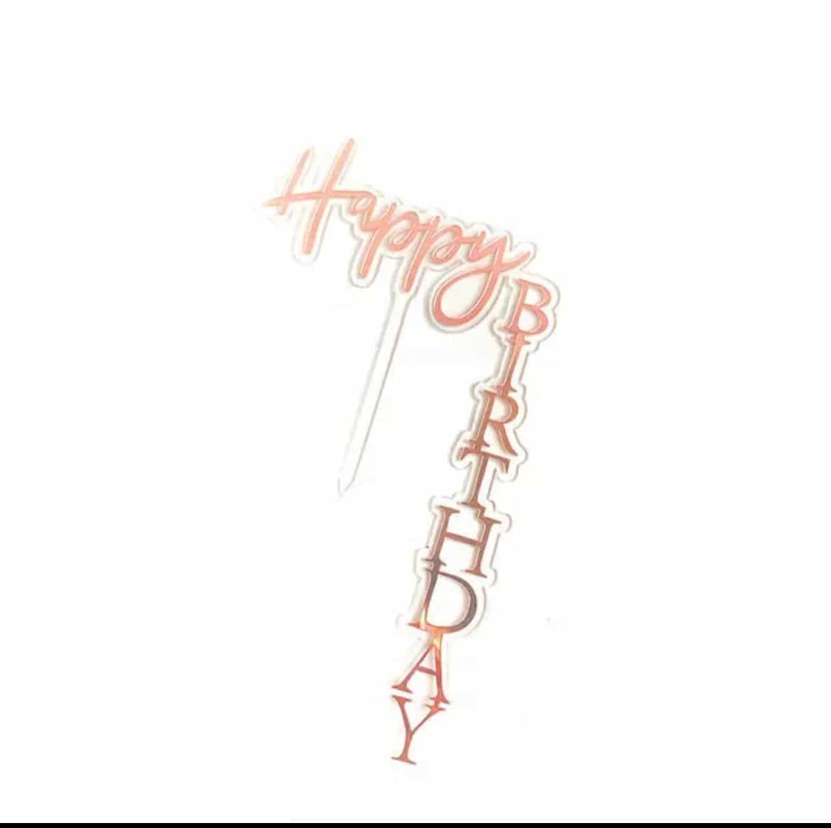 Happy Birthday Dropdown Cake Topper-Cake Topper-All-Times-Gifts