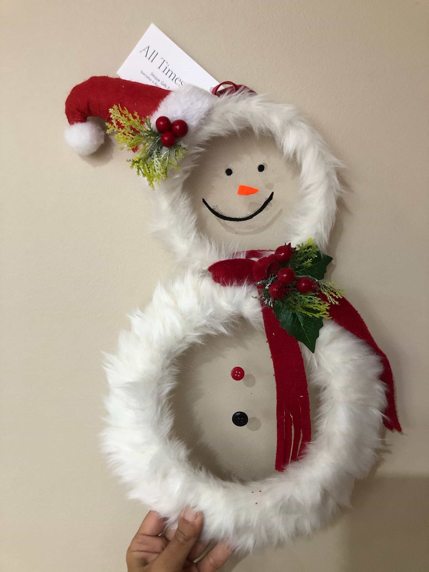 Hollow fur snowman-All-Times-Gifts
