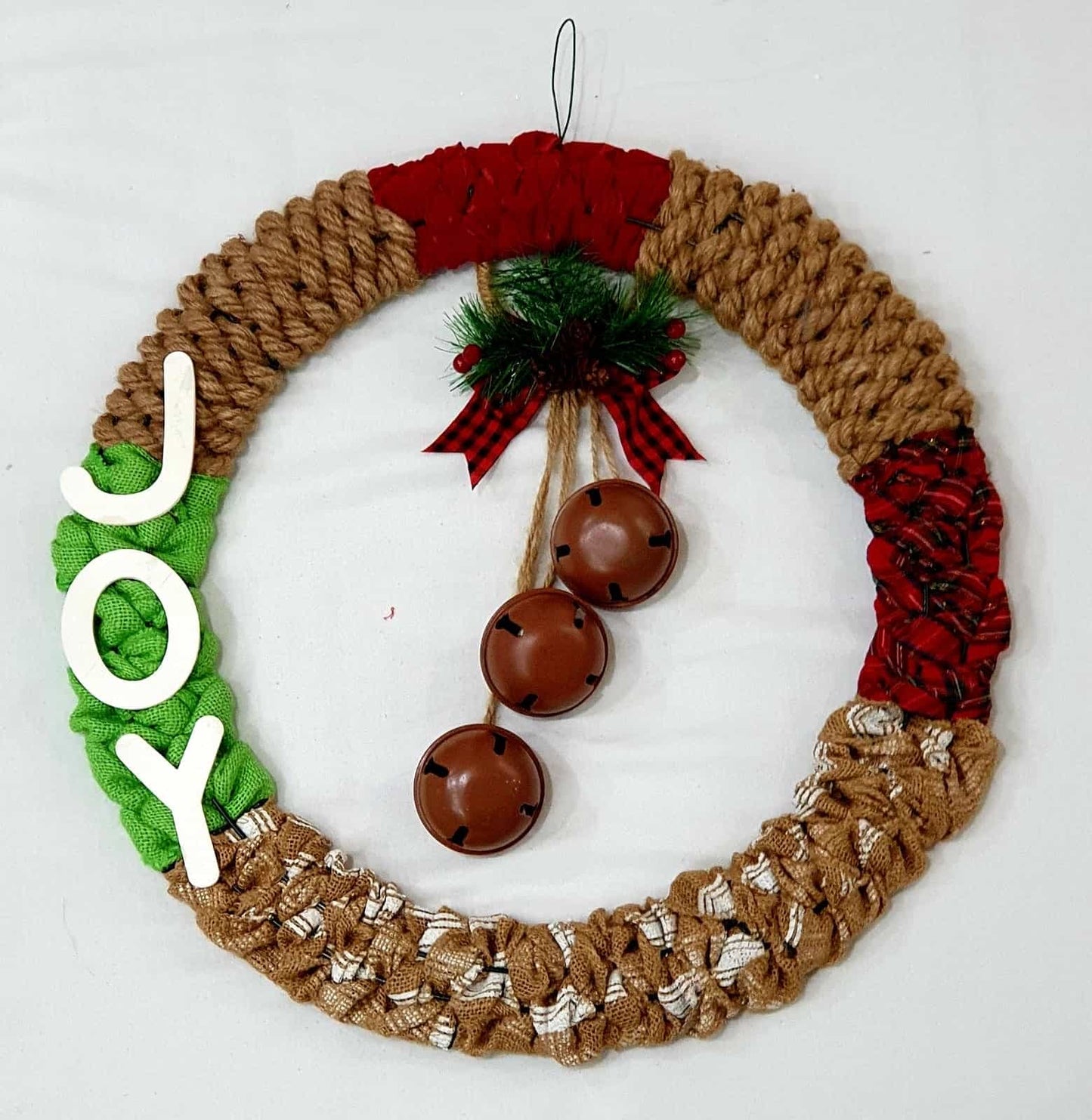 Joy weaved Christmas wreath-All-Times-Gifts