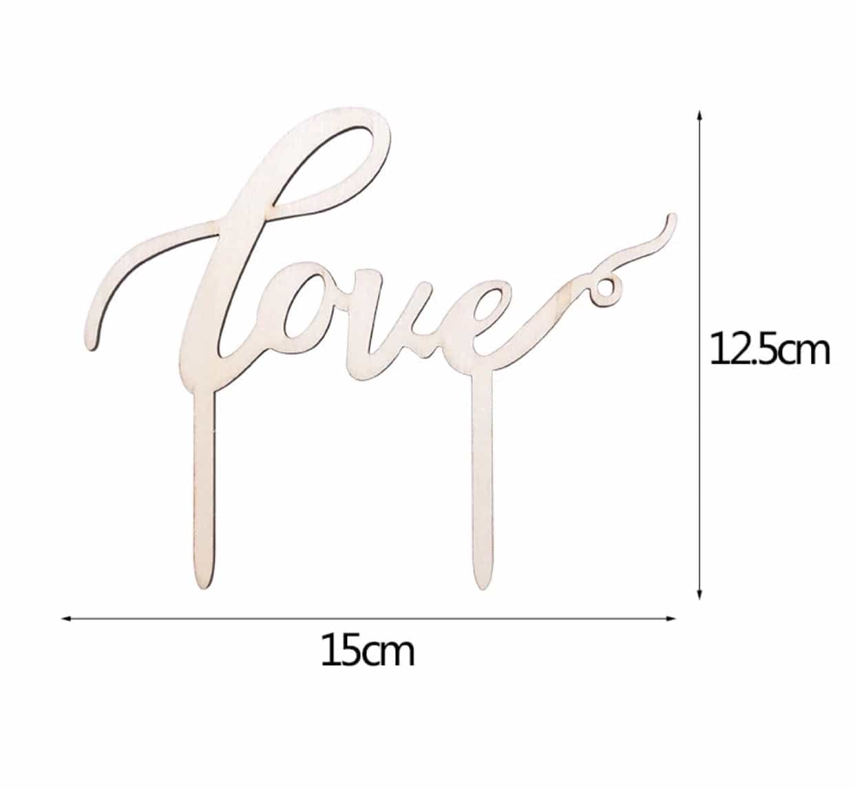 Love Cake Topper-Cake Topper-All-Times-Gifts