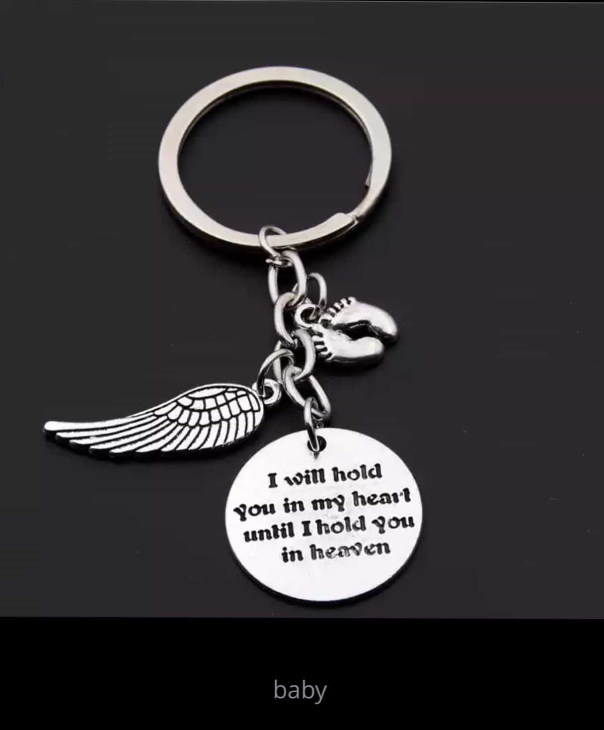 Memory of Baby Loss Key Ring-All-Times-Gifts