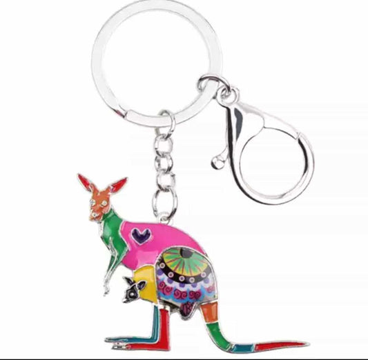 Multi colours Australian animals keychain-All-Times-Gifts