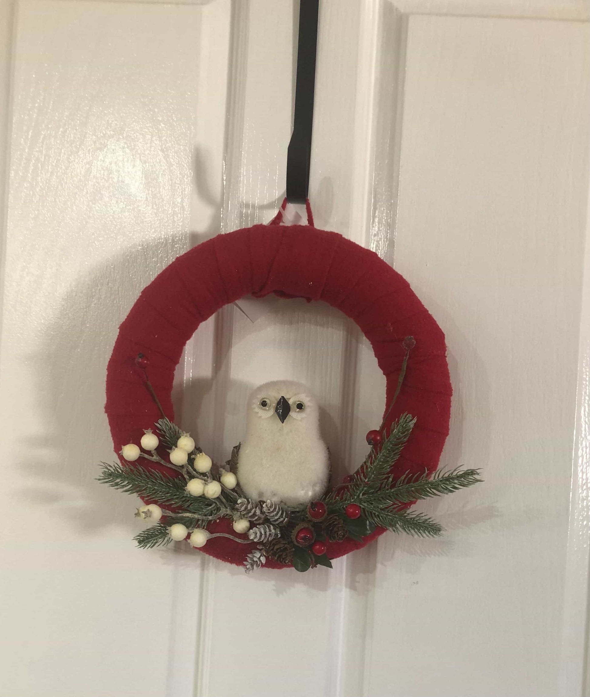 Owl Christmas wreath-All-Times-Gifts