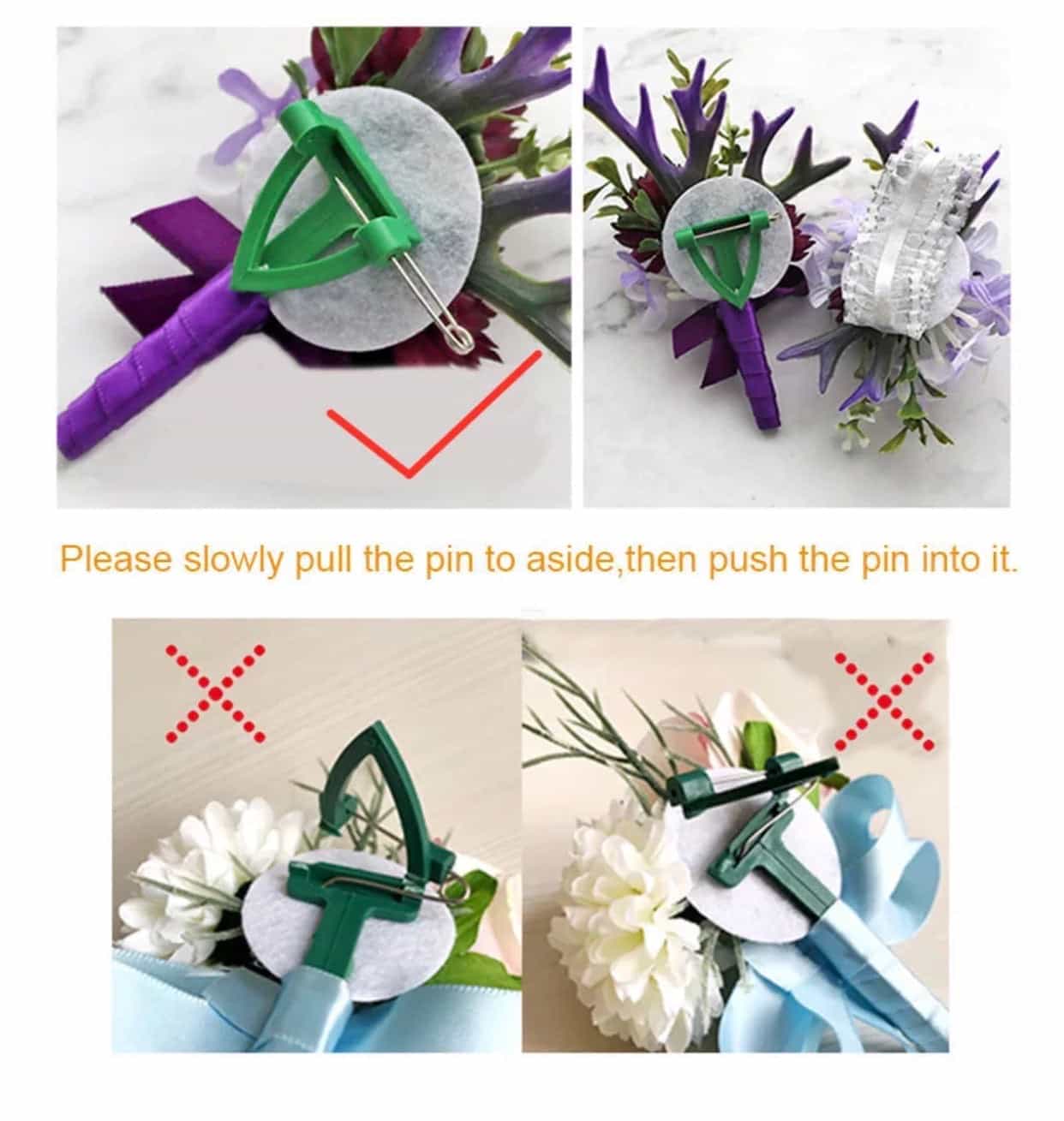Pink or White ponies Buttonhole/ Boutonnières-All-Times-Gifts