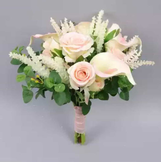 Pink Rose calla lily bouquet-All-Times-Gifts