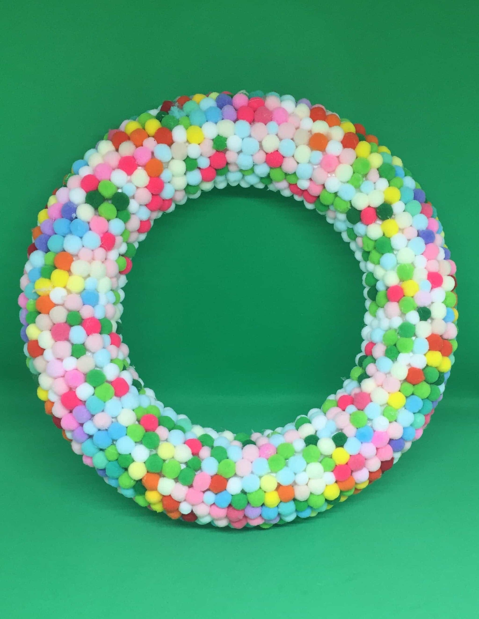 Pom-poms Colorful Wreath-All-Times-Gifts