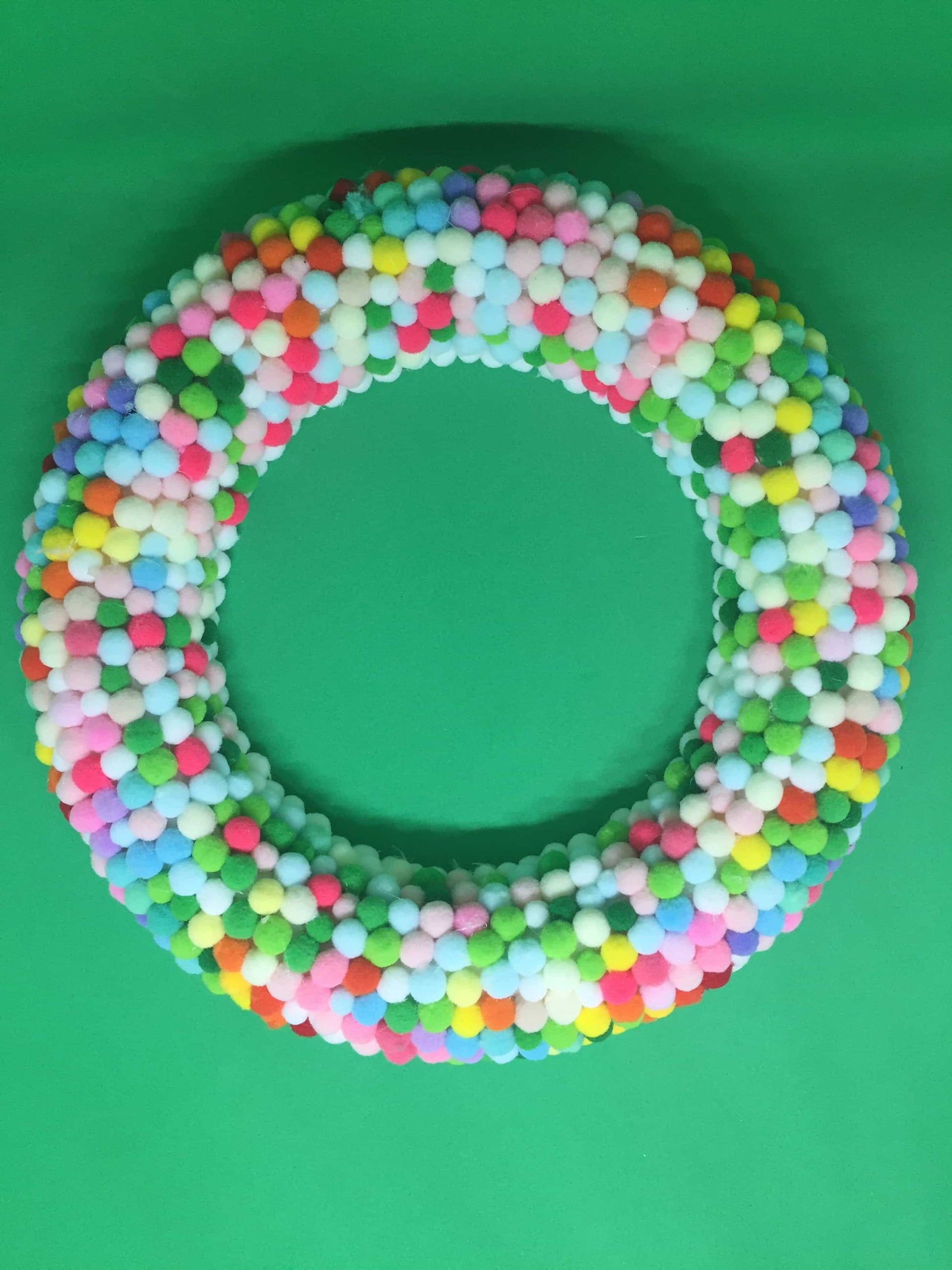 Pom-poms Colorful Wreath-All-Times-Gifts