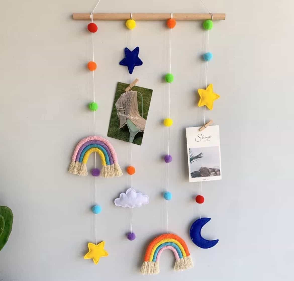 Rainbow wooden hanger decor-All-Times-Gifts
