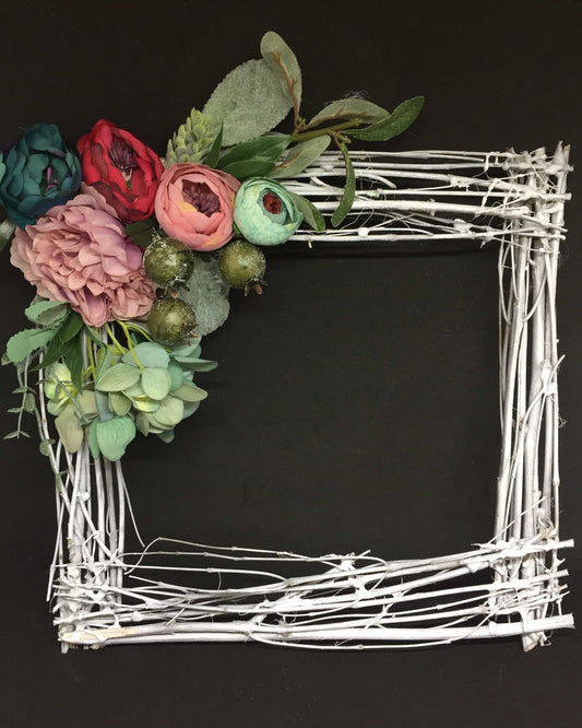 Rustic Shabby Chic Floral Frame-All-Times-Gifts