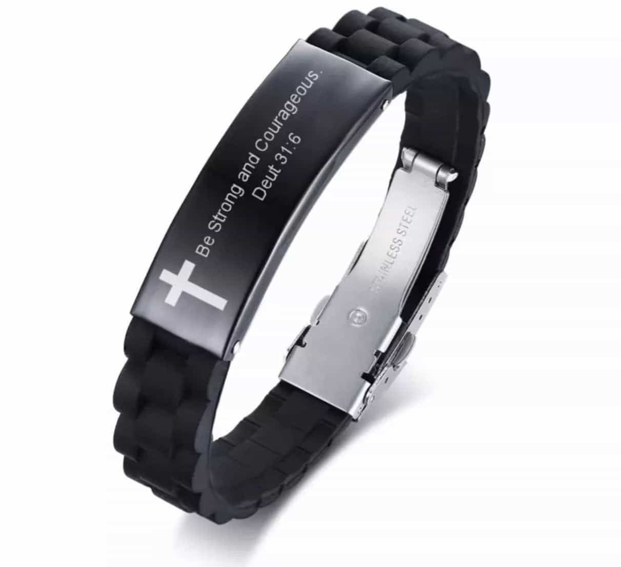 Silicon Bracelet with Bible Scriptures-All-Times-Gifts