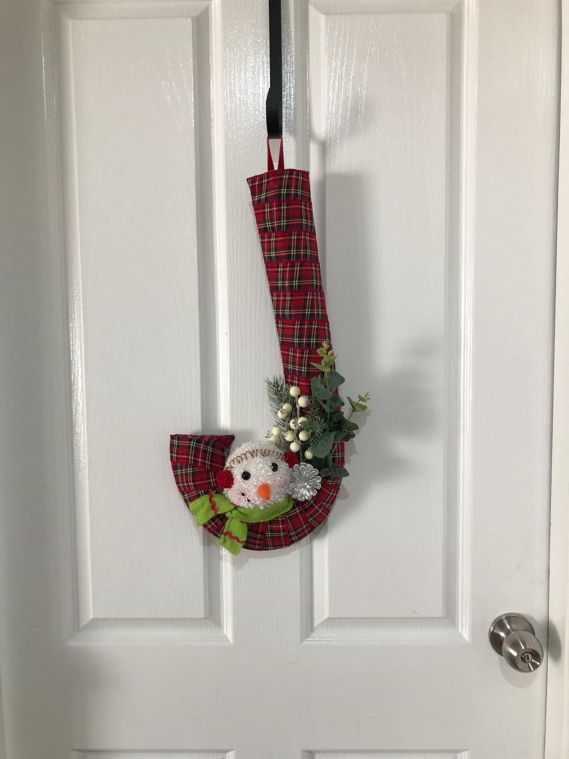 Tartan candy cane wreath-All-Times-Gifts