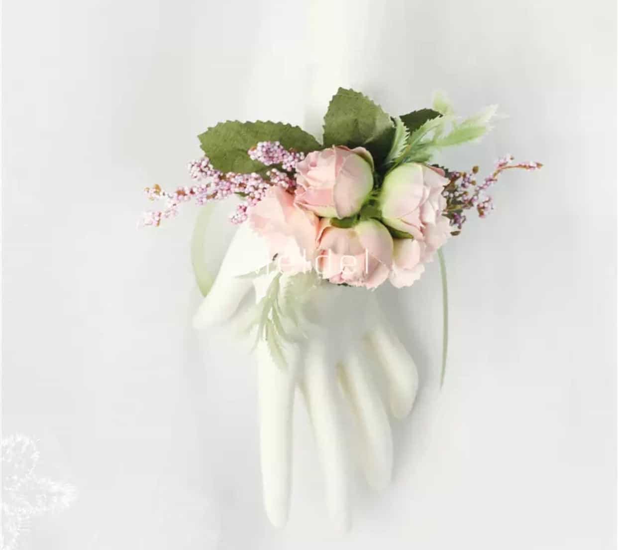 Triple Flowers Pink Corsage-Event-All-Times-Gifts