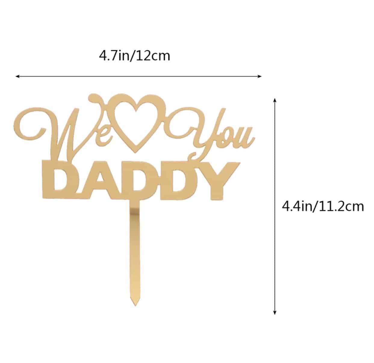 We Love You Mommy / Daddy Cake Topper-Cake Topper-All-Times-Gifts